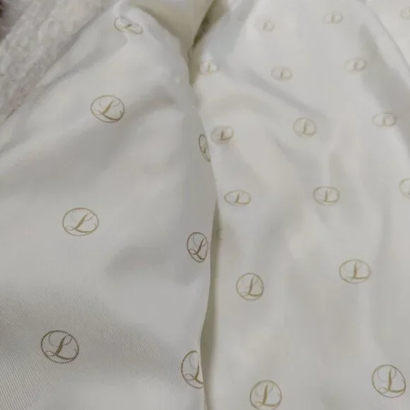 Luxelim Ivory Classic Boucle Wool Tweed Gold Tone Buttons Cropped Jacket Size XS - Picture 6 of 14